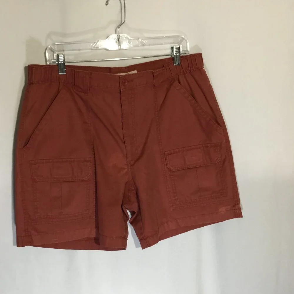 Savane Men's Elastic Waist Cotton Cargo Shorts Size 36 - Picture 1 of 6